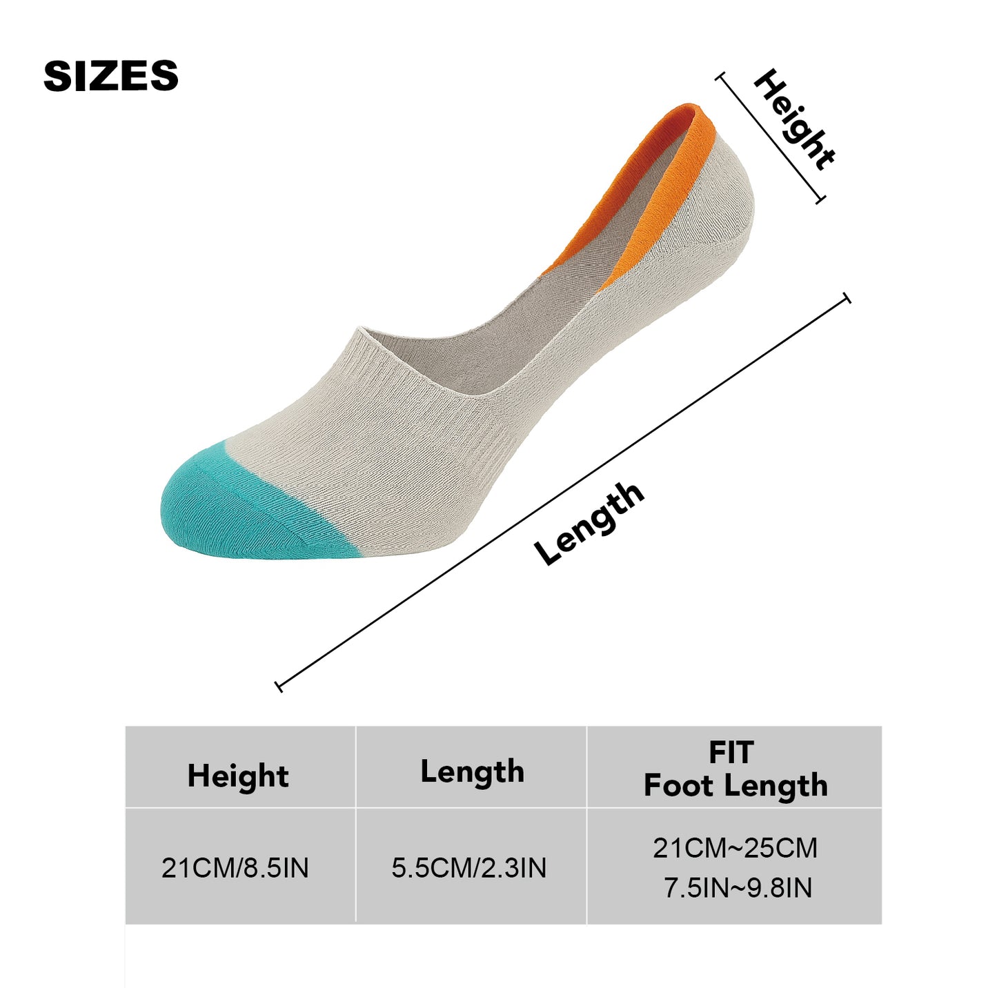 10 Pairs Unisex Athletic Cotton Non Slip Low Cut Flat Liner No Show Socks