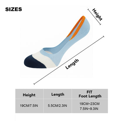 10 Pairs Unisex Athletic Cotton Non Slip Low Cut Flat Liner No Show Socks