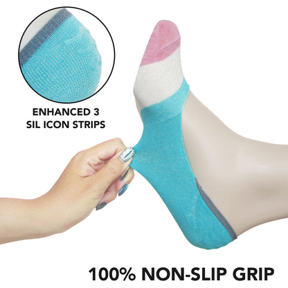 10 Pairs Unisex Athletic Cotton Non Slip Low Cut Flat Liner No Show Socks