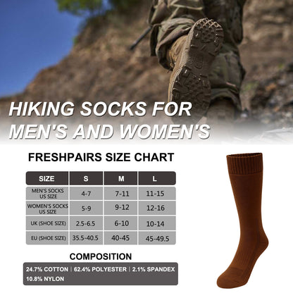 Men's Hiking Socks, Tactical Boot for Men, Over-the-Calf Work Boot Socks