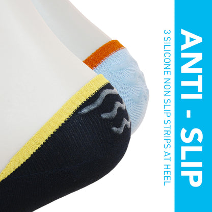 10 Pairs Unisex Athletic Cotton Non Slip Low Cut Flat Liner No Show Socks