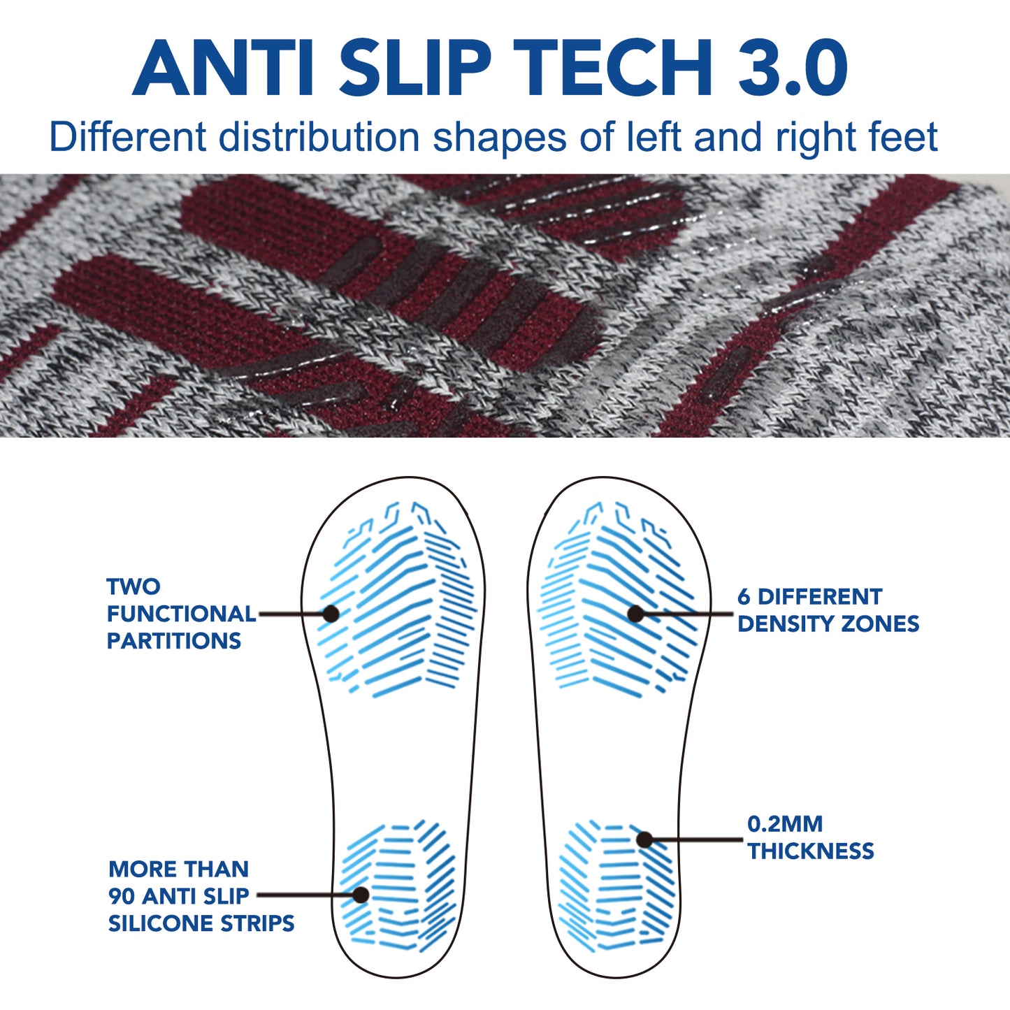 Thermal Ski Socks – Moisture-Wicking, Cushioned, Warm Winter Socks for Skiing & Snowboarding, Cold Weather Socks