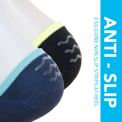 10 Pairs Unisex Athletic Cotton Non Slip Low Cut Flat Liner No Show Socks